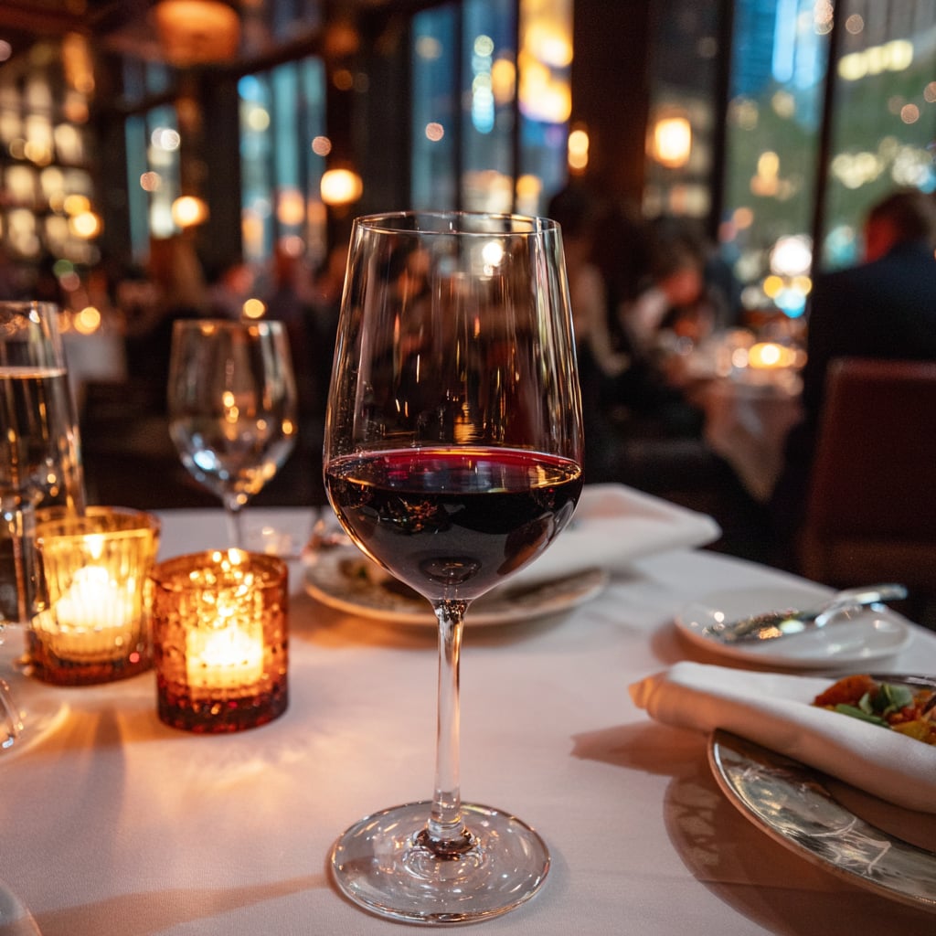 Evening dining scene on Post Oak Boulevard